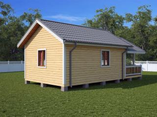 Дом 10х5м проект Артур 50м2 из бруса